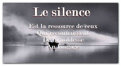 Citation d'amitié sur le silence