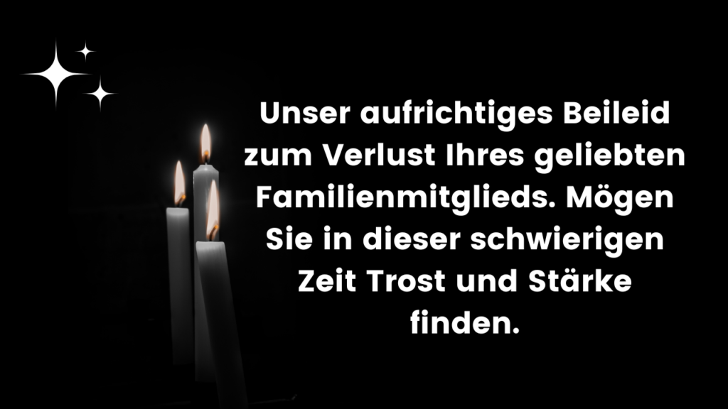 texte de condoléance en allemand 