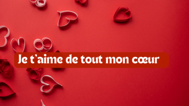 Je t'aime de tout mon cœur