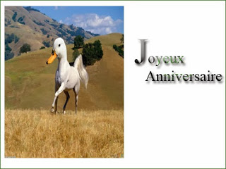 Carte d'anniversaire d'animaux