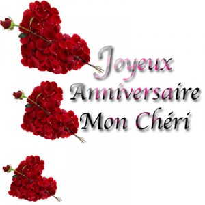 Joyeux aniversaire mon chéri