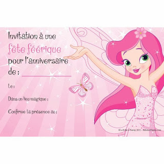 Invitation anniversaire à imprimer gratuit