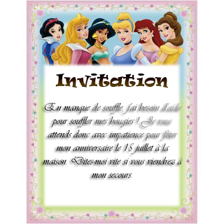 Invitation anniversaire à imprimer