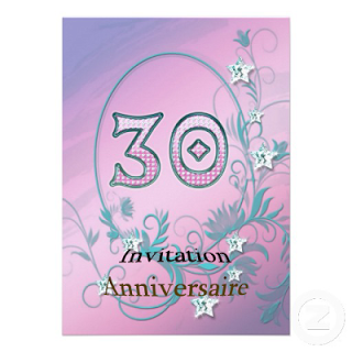 Invitation anniversaire 30 ans