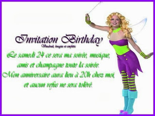 Invitation anniversaire adulte