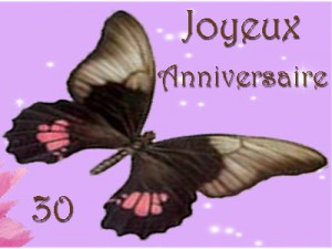 Carte invitation anniversaire 30 ans