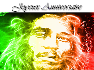 Carte d'anniversaire bob marley