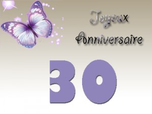 Carte invitation anniversaire 30 ans