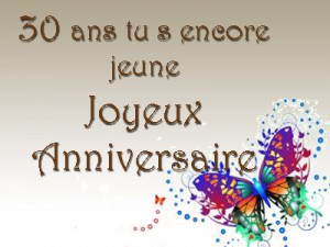 Carte invitation anniversaire 30 ans