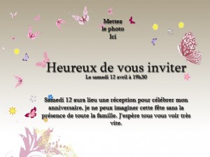 Faire part anniversaire gratuit avec photo