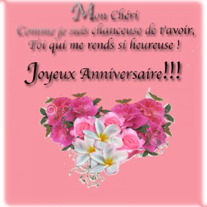 Joyeux aniversaire mon chéri