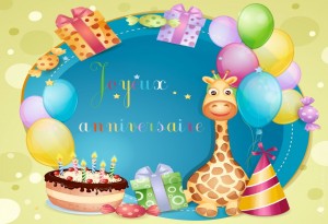 Carte anniversaire enfant