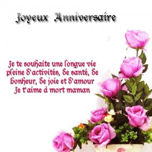 Carte bon anniversaire maman n°3