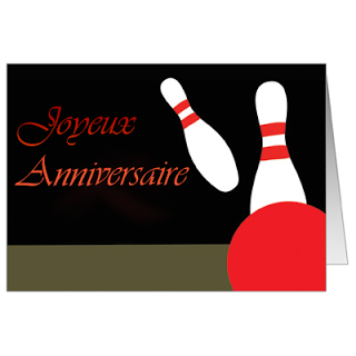 Carte d'anniversaire bowling a imprimer