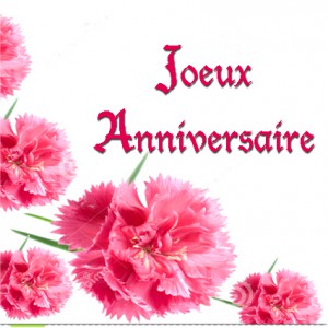 Carte fleur anniversaire