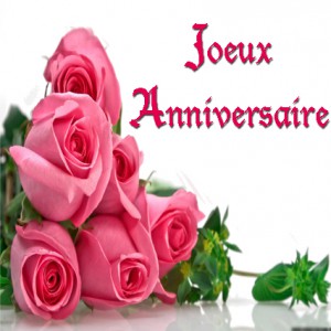 Carte fleur anniversaire