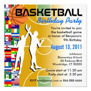 Invitation anniversaire basketball4