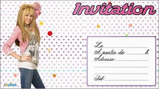 Invitation anniversaire ado