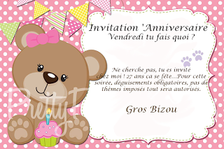 Invitation anniversaire ado