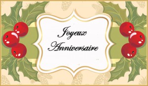 Carte joyeux anniversaire à imprimer