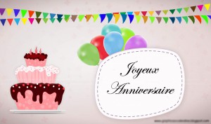 Carte joyeux anniversaire à imprimer