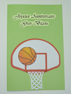 Carte d'anniversaire basket