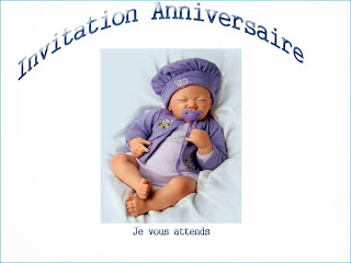 Invitation anniversaire bébé