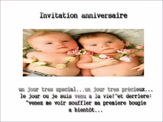 Invitation anniversaire bébé