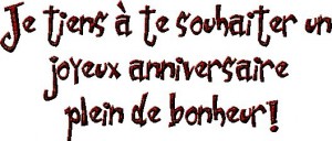 Texte joyeux anniversaire