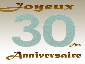 Mots d'anniversaire 30 ans