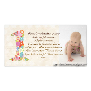 Carte d'anniversaire bébé