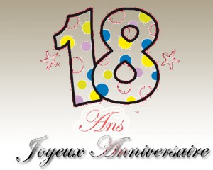 Carte anniversaire 18 ans