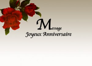 Msg pour anniversaire