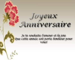 Modèle carte d'anniversaire