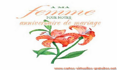 Carte d'anniversaire de mariage