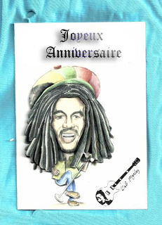 Carte d'anniversaire bob marley