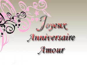 Carte anniversaire amour