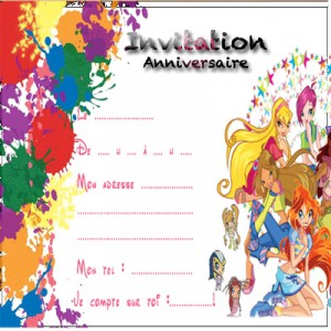 Carte invitation anniversaire gratuite