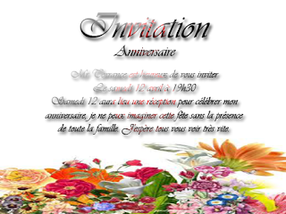 Invitation anniversaire à imprimer gratuit