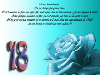 Invitation anniversaire 18 ans