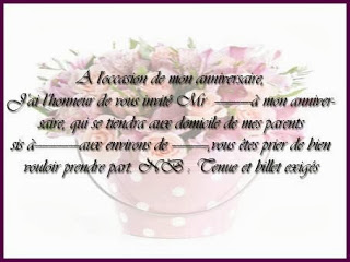 Invitation anniversaire adulte