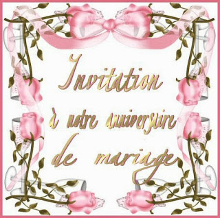 Invitation anniversaire de mariage