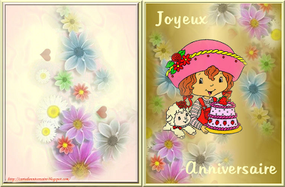 carte d'anniversaire à imprimer pour fille