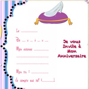 Carte invitation anniversaire gratuite