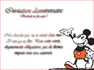 Invitation anniversaire à imprimer gratuit