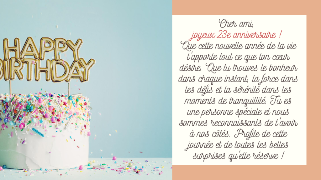 joyeux 23e anniversaire !