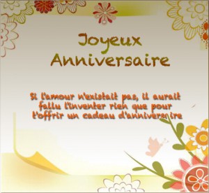 Jolie carte vœux anniversaire