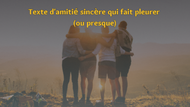 Texte d’amitié sincère qui fait pleurer (ou presque)