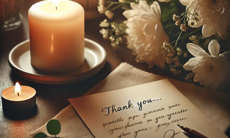 réponses à des condoléances